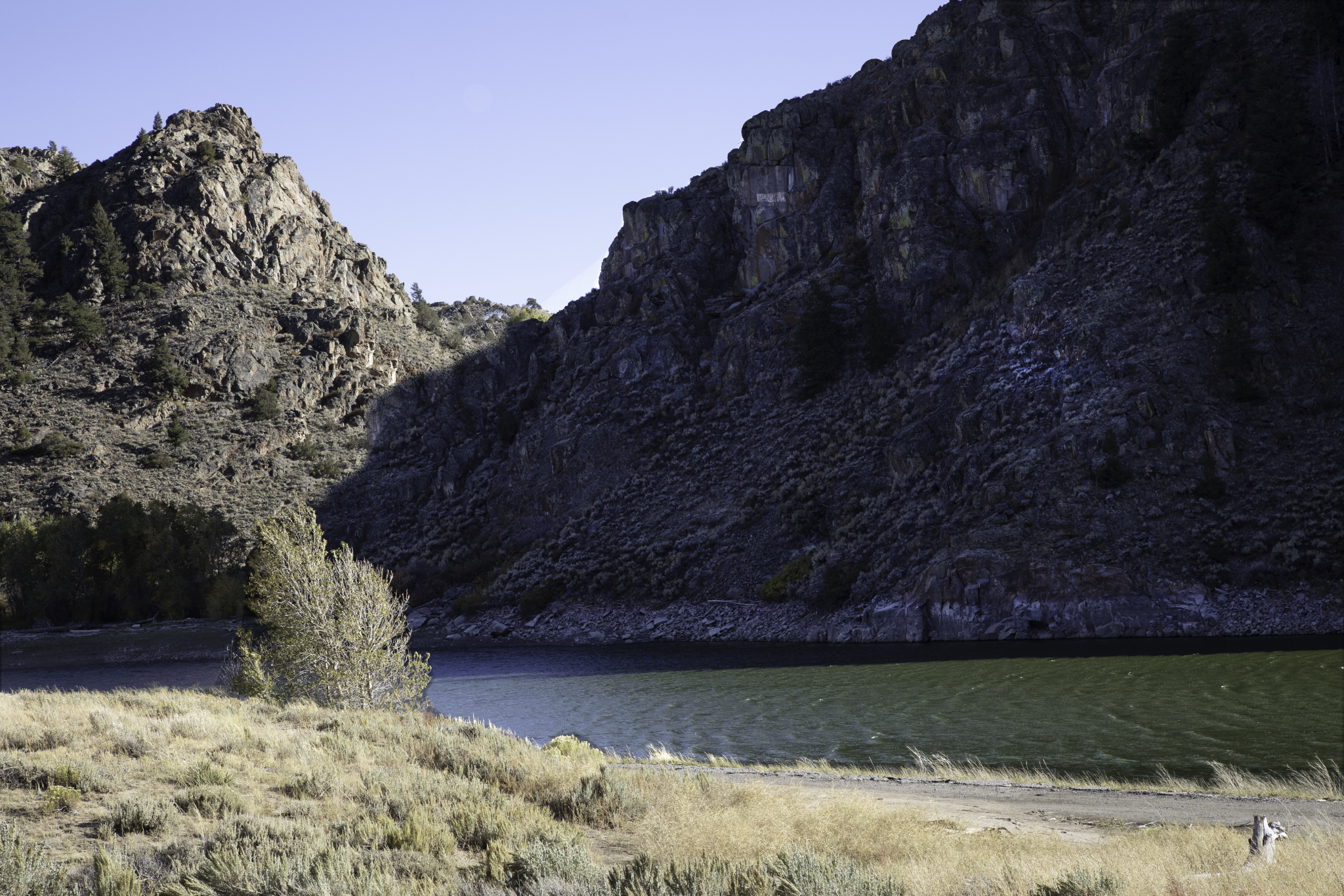 River Cliffs at Dusk